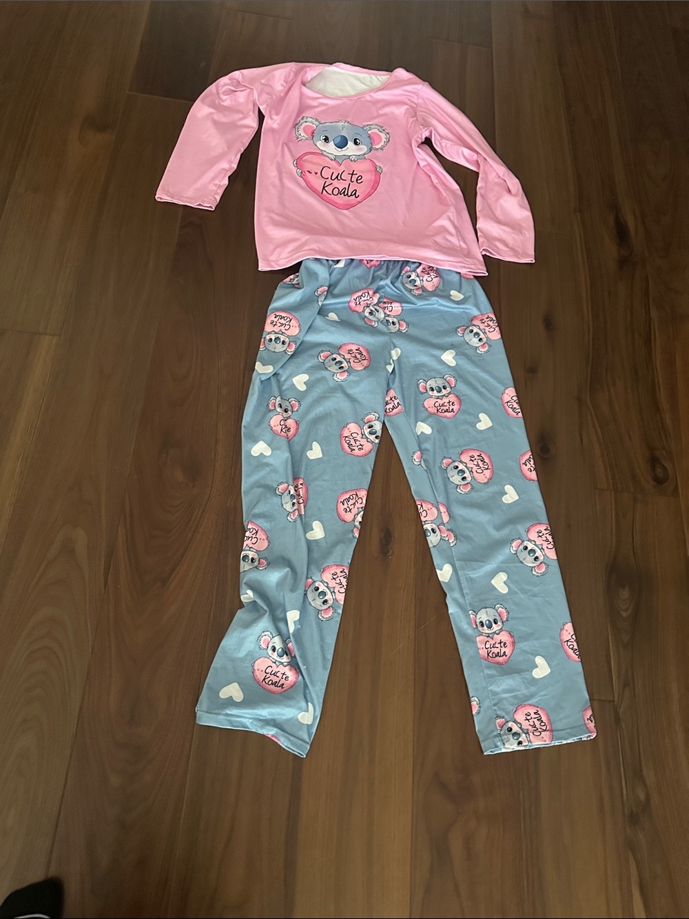 Cute Koala Pink & Blue woman’s Pajama Set